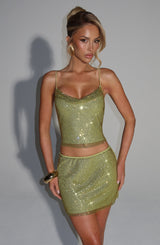 Nora Top - Olive Tops Babyboo Fashion Premium Exclusive Design