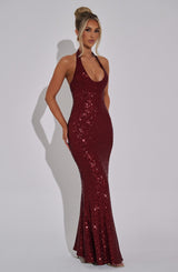 Odette Maxi Dress - Wine Dress Babyboo Fashion Premium Exclusive Design