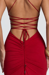 Olenia Gown - Deep Red