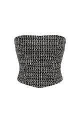 Olina Top - Black/White Tops Babyboo Fashion Premium Exclusive Design