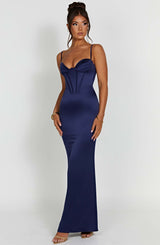 Onika Maxi Dress - Navy Dress Babyboo Fashion Premium Exclusive Design