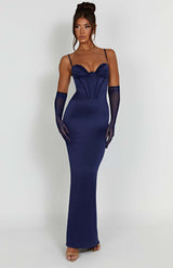 Onika Maxi Dress - Navy Dress Babyboo Fashion Premium Exclusive Design