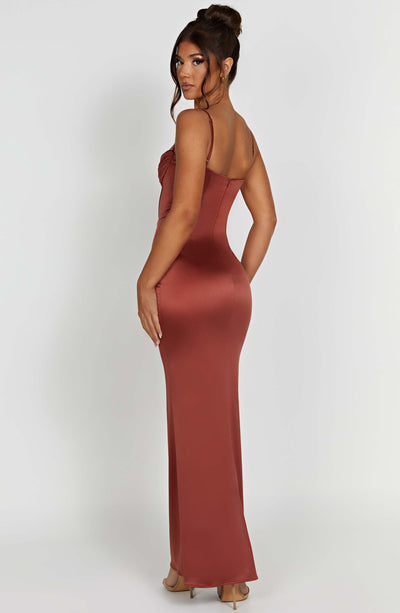 Collective Dress - Onika Maxi Dress - Rust image 1