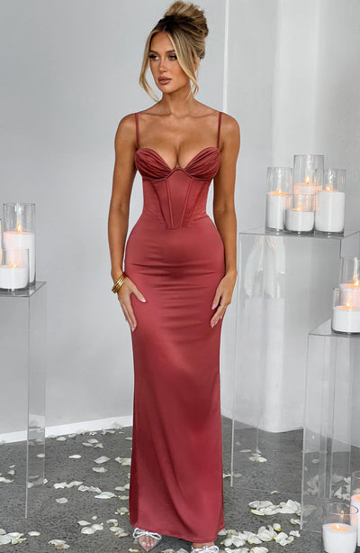 Collective Dress - Onika Maxi Dress - Rust image 3