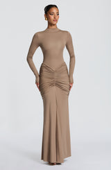 Oriane Maxi Dress - Stone Dress Babyboo Fashion Premium Exclusive Design