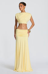 Paige Maxi Skirt - Lemon Skirt Babyboo Fashion Premium Exclusive Design