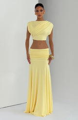 Paige Maxi Skirt - Lemon Skirt Babyboo Fashion Premium Exclusive Design