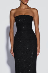 Pandra Maxi Dress - Black Sparkle Dress Babyboo Fashion Premium Exclusive Design