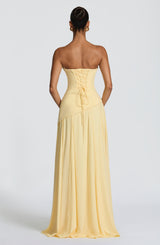 Patricia Maxi Dress - Lemon Dress Babyboo Fashion Premium Exclusive Design