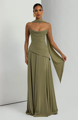 Patricia Maxi Dress - Sage Dress Babyboo Fashion Premium Exclusive Design