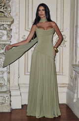 Patricia Maxi Dress - Sage Dress Babyboo Fashion Premium Exclusive Design