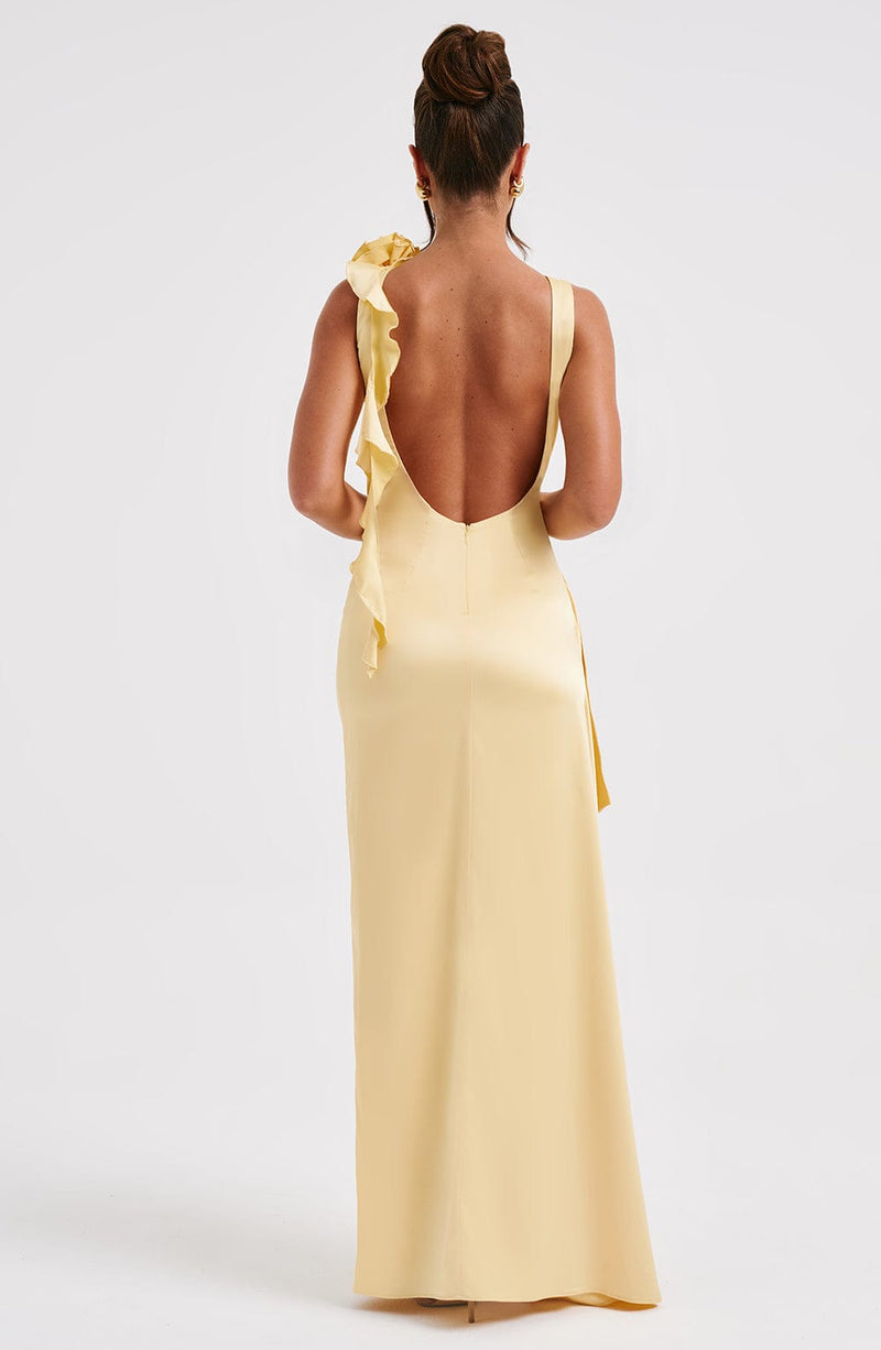 Peggy Maxi Dress - Lemon Dress Babyboo Fashion Premium Exclusive Design