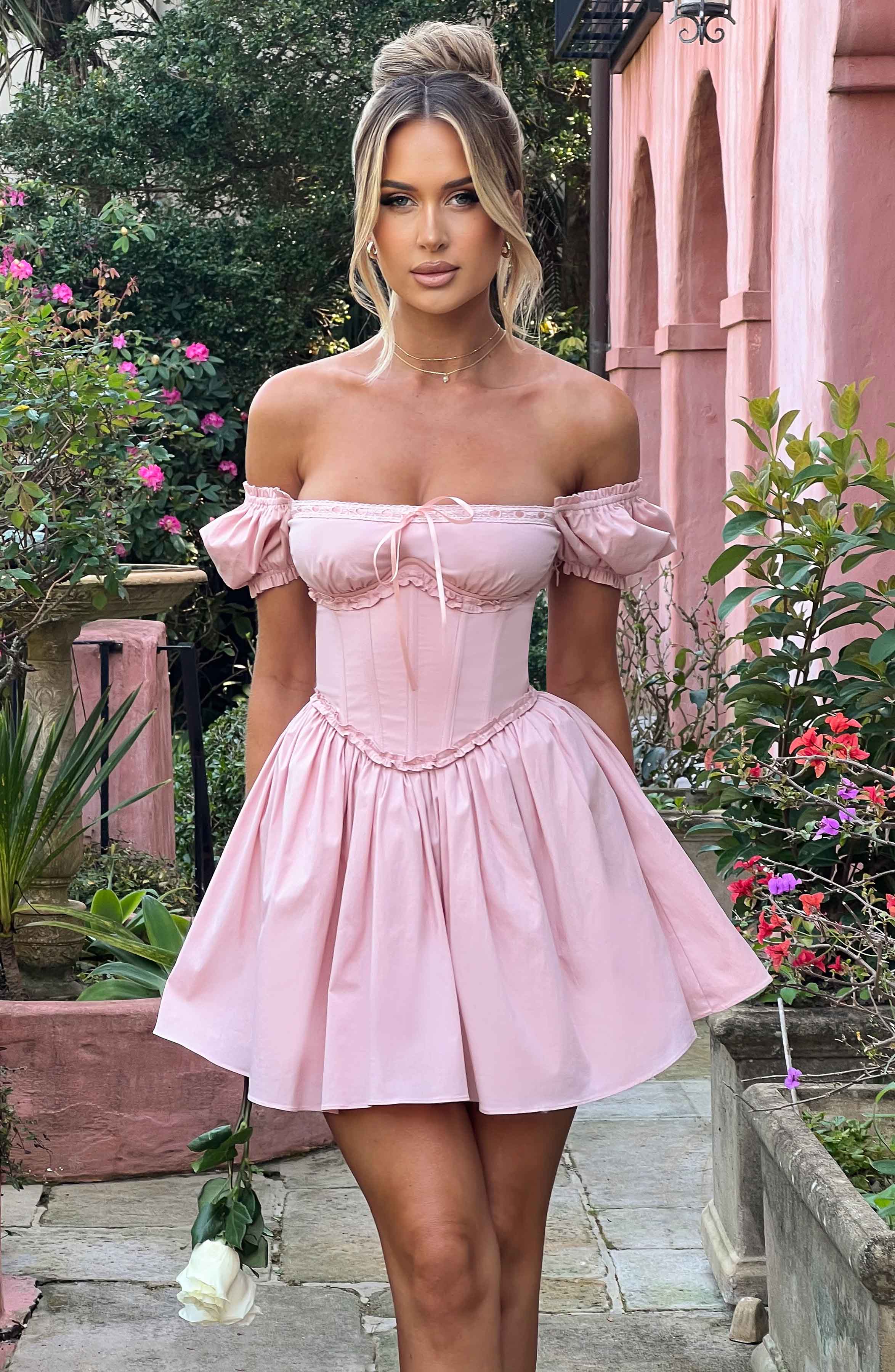 Penelope Mini Dress - Blush