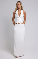 Piper Maxi Skirt - Ivory Skirt Babyboo Fashion Premium Exclusive Design
