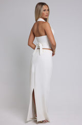 Piper Maxi Skirt - Ivory Skirt Babyboo Fashion Premium Exclusive Design