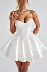 Poppy Mini Dress - Ivory Dress Babyboo Fashion Premium Exclusive Design