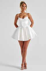Poppy Mini Dress - Ivory Dress Babyboo Fashion Premium Exclusive Design