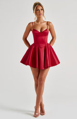 Poppy Mini Dress - Red Dress Babyboo Fashion Premium Exclusive Design
