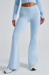 Portia Knit Pants - Baby Blue Pants Babyboo Fashion Premium Exclusive Design
