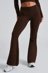 Portia Knit Pants - Chocolate Pants Babyboo Fashion Premium Exclusive Design