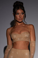 Posie Top - Gold Sparkle Tops Babyboo Fashion Premium Exclusive Design