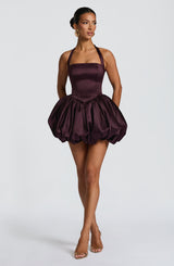 Prudence Mini Dress - Plum Dress Babyboo Fashion Premium Exclusive Design