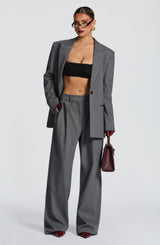 Reece Blazer - Grey Marl Jacket Babyboo Fashion Premium Exclusive Design