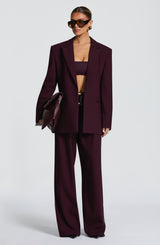 Reece Blazer - Plum Jacket Babyboo Fashion Premium Exclusive Design