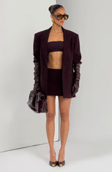 Reece Blazer - Plum Jacket Babyboo Fashion Premium Exclusive Design