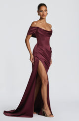 Riona Gown - Cherry Lacquer Dress Babyboo Fashion Premium Exclusive Design