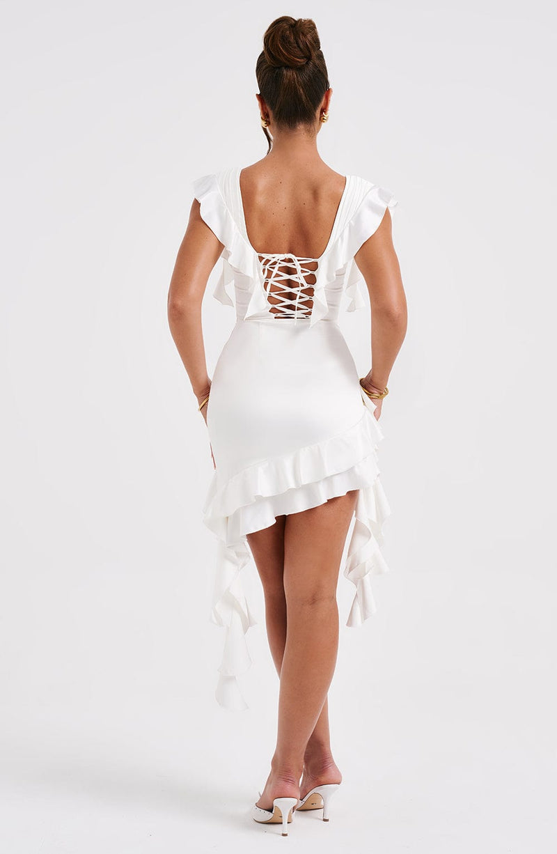 Rosalie Mini Dress - Ivory Dress Babyboo Fashion Premium Exclusive Design
