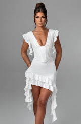 Rosalie Mini Dress - Ivory Dress Babyboo Fashion Premium Exclusive Design