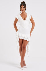 Rosalie Mini Dress - Ivory Dress Babyboo Fashion Premium Exclusive Design