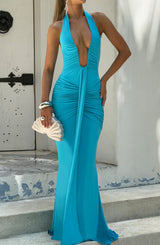 Rosetta Maxi Dress - Aqua Dress Babyboo Fashion Premium Exclusive Design