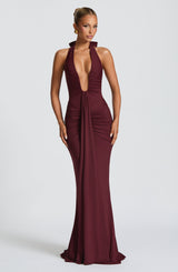 Rosetta Maxi Dress - Cherry Lacquer Dress Babyboo Fashion Premium Exclusive Design