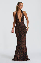 Rosetta Maxi Dress - Leopard Print Dress Babyboo Fashion Premium Exclusive Design