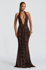 Rosetta Maxi Dress - Leopard Print Dress Babyboo Fashion Premium Exclusive Design