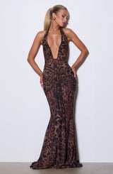 Rosetta Maxi Dress - Leopard Print Dress Babyboo Fashion Premium Exclusive Design