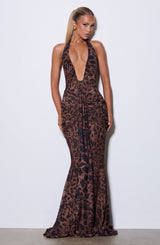 Rosetta Maxi Dress - Leopard Print Dress Babyboo Fashion Premium Exclusive Design
