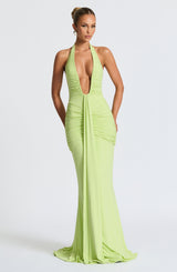 Rosetta Maxi Dress - Lime Dress XS Babyboo Fashion Premium Exclusive Design