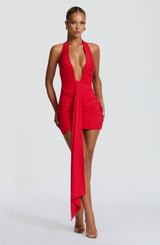 Rosetta Mini Dress - Red Dress Babyboo Fashion Premium Exclusive Design