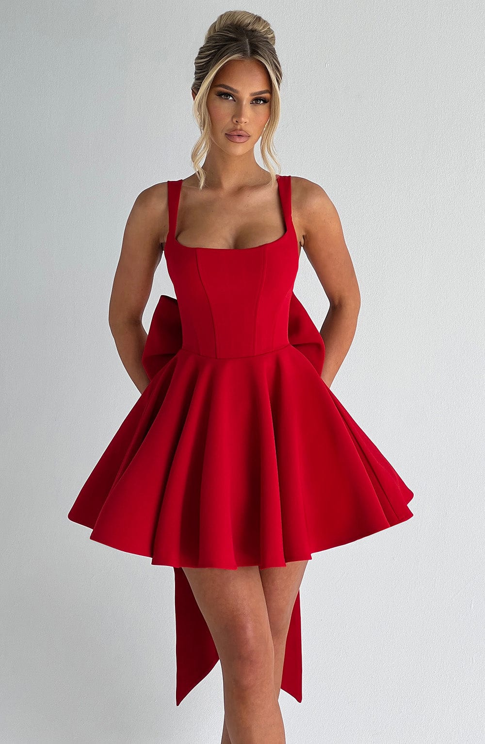 strapless open back dress The Spaghetti Strap Midi Dress – The Standard Stitch