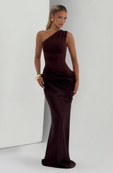 Sadona Maxi Dress - Plum Brown Dress Babyboo Fashion Premium Exclusive Design