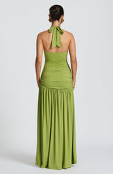 Saira Maxi Skirt - Olive Skirt Babyboo Fashion Premium Exclusive Design