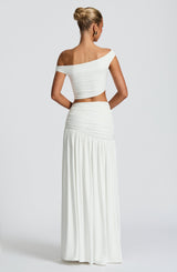 Saira Maxi Skirt - White Skirt Babyboo Fashion Premium Exclusive Design
