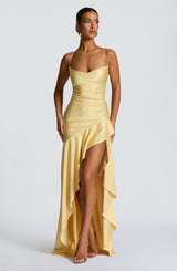 Samira Maxi Dress - Lemon Dress Babyboo Fashion Premium Exclusive Design