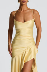 Samira Maxi Dress - Lemon Dress Babyboo Fashion Premium Exclusive Design