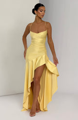 Samira Maxi Dress - Lemon Dress Babyboo Fashion Premium Exclusive Design