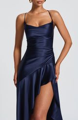 Samira Maxi Dress - Navy Dress Babyboo Fashion Premium Exclusive Design