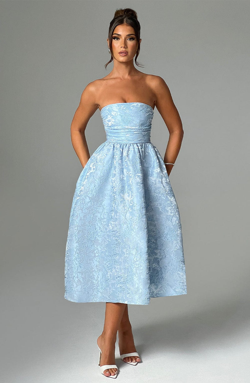 Saoirse Midi Dress - Blue Dress XS Babyboo Fashion Premium Exclusive Design